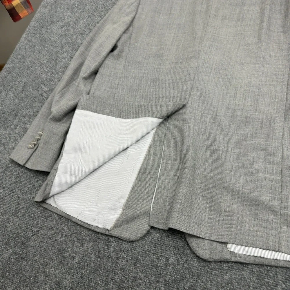 Brooks Brothers Blazer Mens 44L Grey Wool Blend Explorer Regent Fit Classic